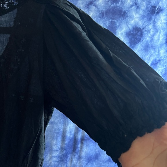 LoveShackFancy Wendy Black Dress New With Tags - Picture 8 of 9